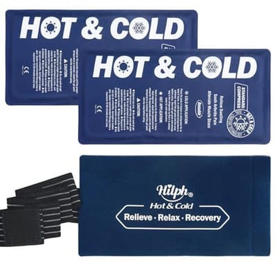 Koelpads voor warmte- en koudetherapie, 2 stuks, 14 x 27,5 cm, herbruikbare gel-ijszakken voor pijnverlichting