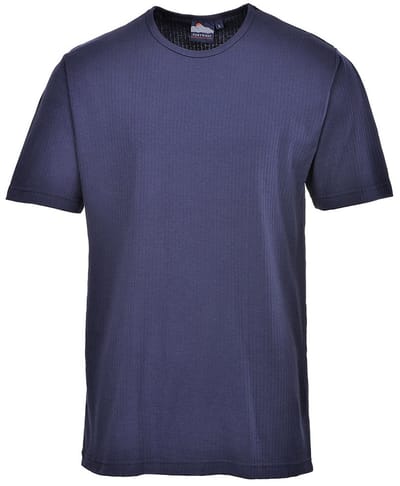 Portwest Thermisch T-Shirt Korte Mouw B120 - Marine - M