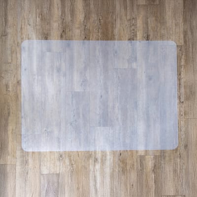 Vloerbeschermmat FORTIFLEX 120 x 90 cm voor harde vloeren PP/PE melkwit hjh OFFICE