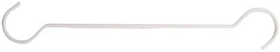 Clayre & Eef Haak 110x6x1 cm Wit Metaal