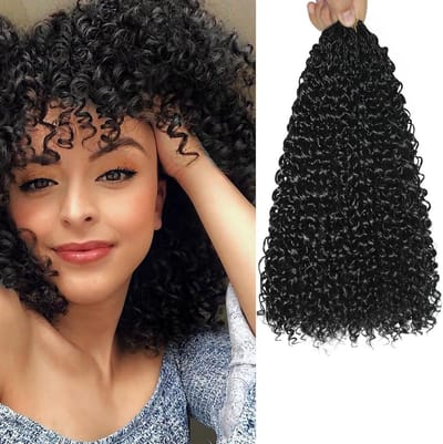 Voorgerekt Kinky Curly Crochet Vlechthaar Synthetisch Losse Golf 30cm - Haarextensies voor Dames