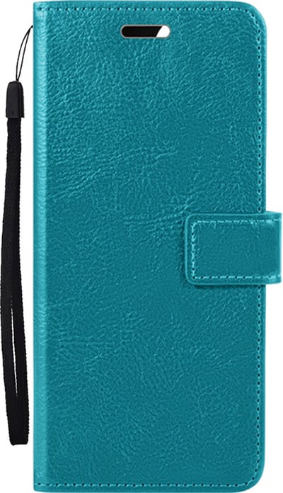 Hoes - Met Pasjeshouder - Geschikt voor Google Pixel 9 - Luxe Bookcase Portemonee - Flip Case - Kunstleer Book Case - Flipcase - Book Cover - Walletcase - PortemonneeHoes - Turquoise
