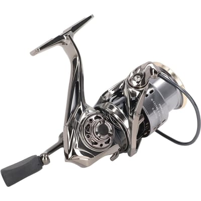 5.2:1 Moulinet de Pêche Lancer Long Métal Moulinets Spinning Sortie Chanfreinée pour Pêche en Mer Pêche à la Carpe gray