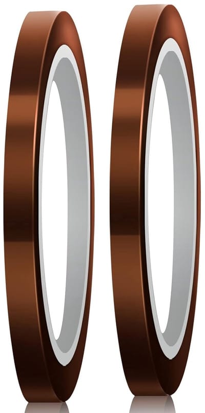 Hoge Temperatuur Sublimatie Tape - 2 Stuks Kapton Hittebestendige Thermische Tape (5 mm x 33 m)