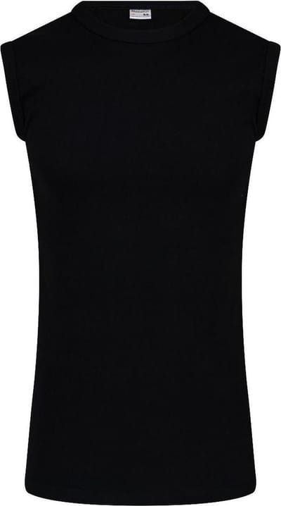 Beeren heren mouwloos shirt katoen Extra lang - Shirt zonder mouwen - zwart Ondershirt - L