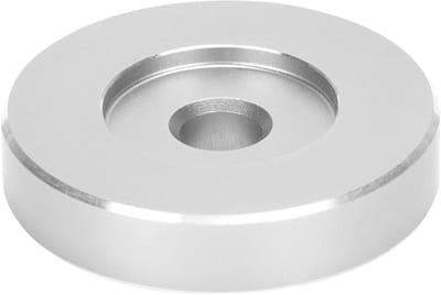 Vinyl Platen Adapter voor 45RPM Platenspelers, Aluminium Klem voor Grote Gaten, Ideaal voor Vinyl Collectie en Turntable Accessoires