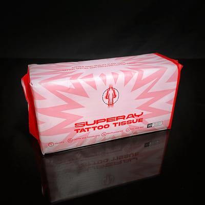 Tattoo tissues 50 stuks - Tattoo veeg doekjes - 20x20cm - Wegwerp Sterke Wateropname - Tattoo Huidreiniging Handdoek Tissue