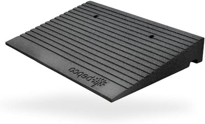 Stoeprandhelling - Oprijplaat Rolstoel - Barrièrevrijheid Creëren - Gemaakt van Gerecycled Rubber - 50 x 35 x 10 cm - Zwart