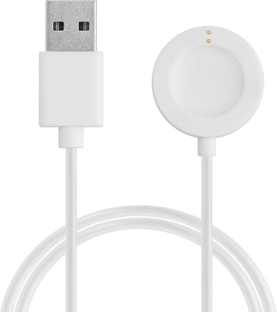 kwmobile USB-oplaadkabel geschikt voor Fossil Gen 6 5 4 Smartwatch / Skagen Falster 2 kabel - Laadkabel voor smartwatch - in wit