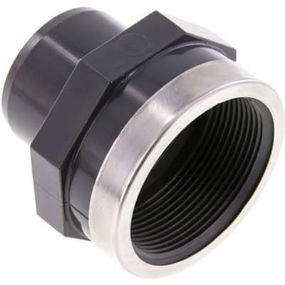 PVC Lijmmof mannelijk 50mm x Binnendraad Rp 2''