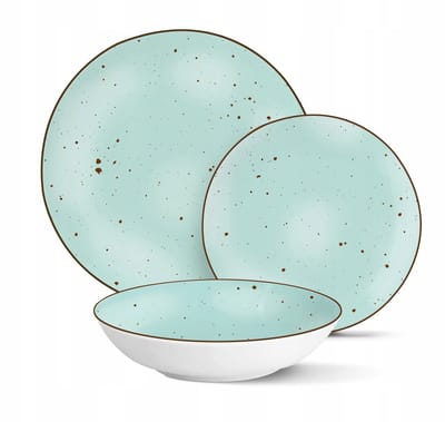 MG Home Gemma Green Porseleinen Servies 18-delig voor 6 Personen
