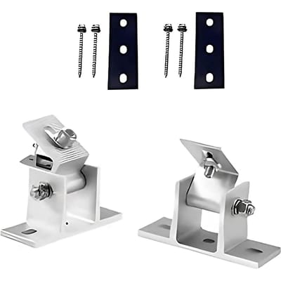 Support de montage de panneau solaire réglable Base 15 30 Degrés Aluminium Acier Inoxydable pour Toiture Plane en Tôle black