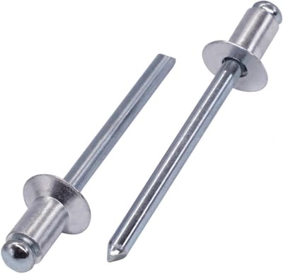 500 stuks Aluminium Blindklinknagels 5x8 mm met Stalen Doorn en Koepelkop