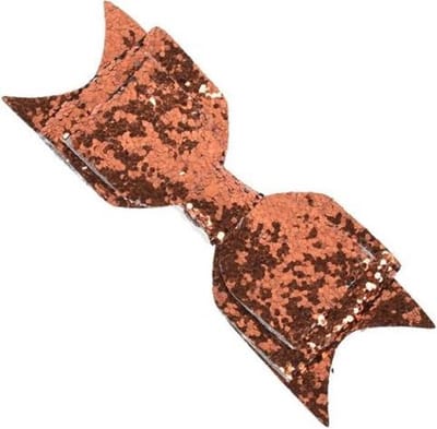 New Age Devi - Haarspeld - Haarclip met Glitter - Glamour - Party - Grote Strik - Voor oa Kerst of Gala - Champagne wordt Haarspeld