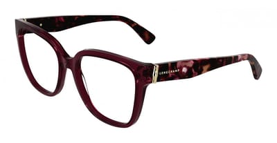 Longchamp LO2745 Transparent burgundy 54/17/140 WOMAN Brilmonturen