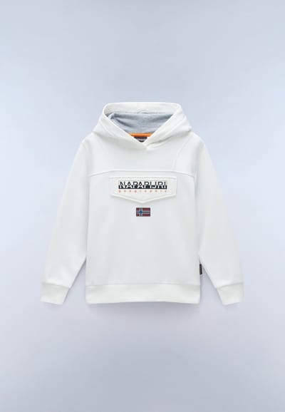 Napapijri Kinder Sweatshirt K Burgee 3 NP0A4I6T White Heron-122-128