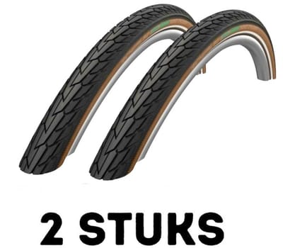 Fietsband - Buitenband - Set van 2 - Road Cruiser 28 x 1.60 (42-622) zwart/bruin