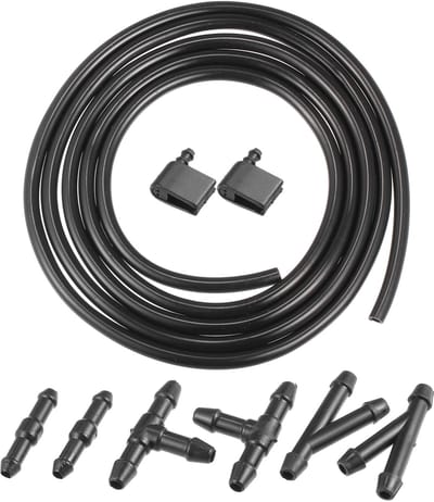 Allecto - Ruitensproeierset - Ruitensproeier vervanging - Zwart - Voor veilig rijden - Onderdeel voor Mercedes-Benz Sprinter - 9 stuks
