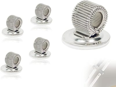 Set van 4 Zelfklevende Penhouder Clips met Verstelbare Veer voor Koelkast en Whiteboard - Ideaal voor Organisatie en Bureau Accessoires