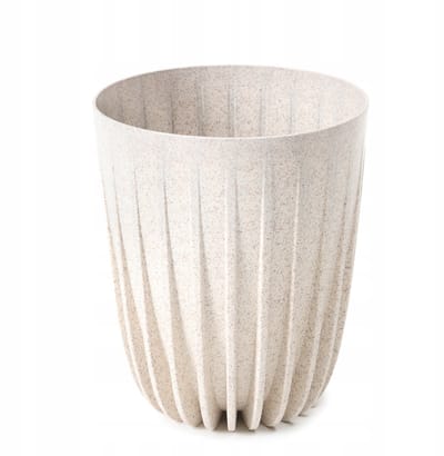 MIRA Eco Houten Pot Beige Ø19cm H22,6cm - Modern Design