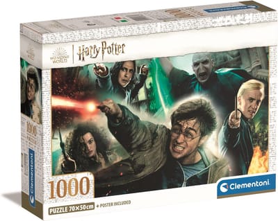 Clementoni - Puzzel - 1000 Stukjes - Harry Potter en Vijanden - Geschikt Voor Kinderen Vanaf 14 Jaar