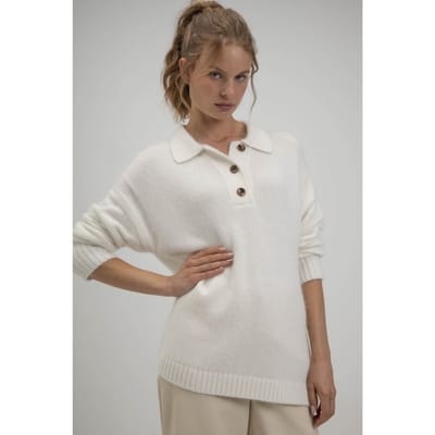 Josephine & Co Sascha Sweater Off White Size: S | Long-Sleeved Tops Outlet | Dames | Wit
