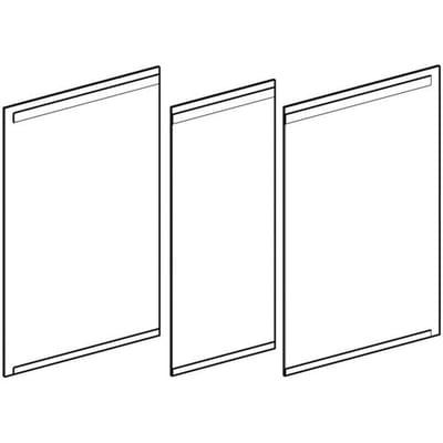 Geberit set doors for option mirror cabinet 120 cm 500.207.00.1