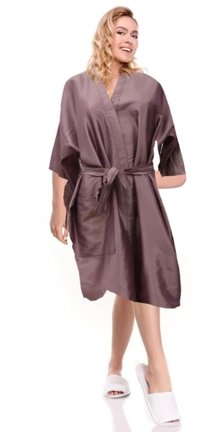 Dailygoods- Badjas Heren - Kappersbadjas - Spa-Kledingjas - Comfortabele Kimono - Modieus Design - Geschikt voor Salon