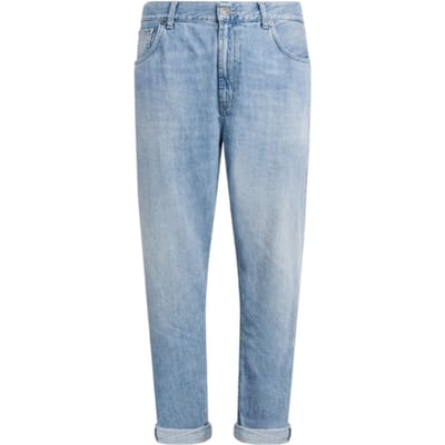 jeans man Dondup - jeans 5 zakken losse ervin in denim vaste kruis b - blauw