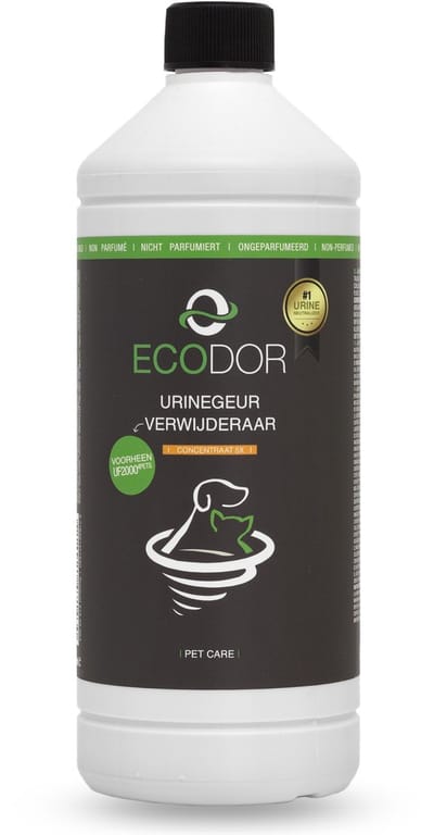 Ecodor UF2000 4Pets - Urinegeur Verwijderaar - 1000ml - 1 op 5 Concentraat - Ecologische ontgeurder - Ongeparfumeerd