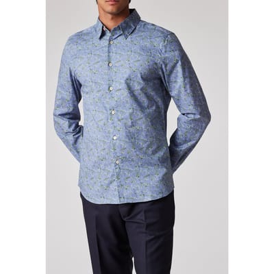 Paul Smith Ls Tailored Fit Shirt Light Blue Maat: L | Zakelijke Overhemden Outlet | Heren | Blauw