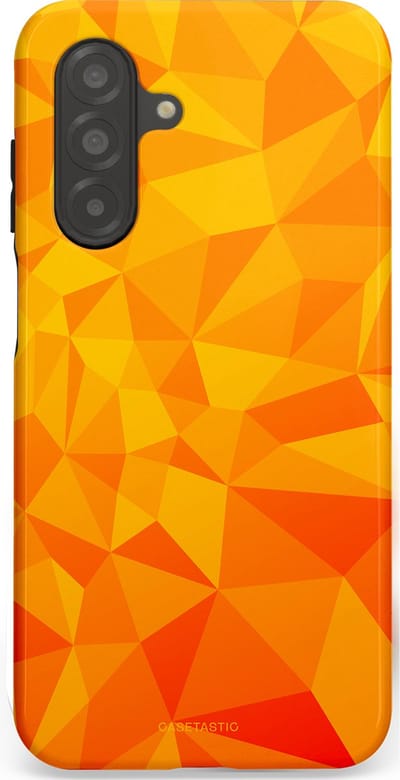 Casetastic Hoesje Geschikt voor Samsung A26 - Stijlvolle Beschermende Duo-layer Case - Citrus Polygoon