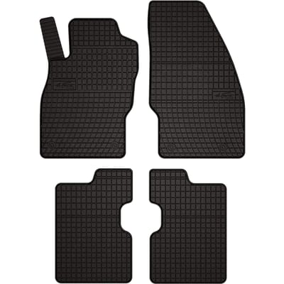 Wielganizator SolidPRO Serie - Rubber Automatten - Opel Corsa E Hatchback - Zwart - Op Maat Gemaakt