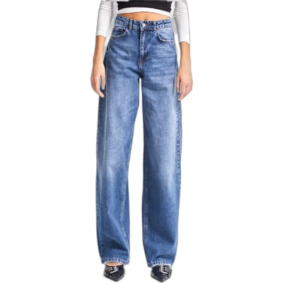 It's Basic - Skater High Rise Jeans - Azure