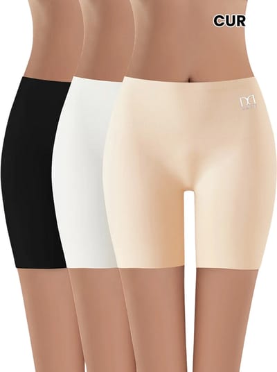 Livano Biker Short Dames - Korte Legging - Lange Onderbroek - Bikershort - Met Pijpjes - 3 Pcs - Gemengd - Maat XS