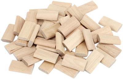 Dailygoods- Deuvelstopper 50 Stuks - Domino Pennen - Beukenhout - Houtverbindingen - Houtbewerking - Stevige Fixatie - Houtverbinding