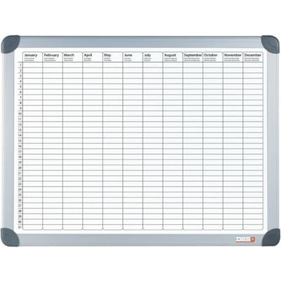 Desq® Jaarplanner | Magnetisch | Aluminium Frame | 60 x 90 cm
