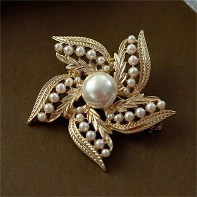 Mode Broche Kunst Retro Eenvoudig Westers Antiek Cheongsam Klassiek Speld Accessoires brown