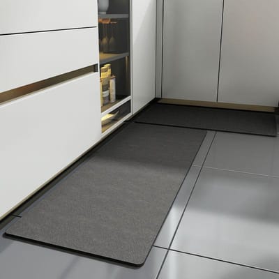 Keukenvloermat Antislip Schrob Schoon Huishoudelijk Lange Strook Eenvoudig Absorberend Olieabsorberend Voetmat Oliebestendig Tapijt Vuilmat 45 * 70CM + 45 * 120CM