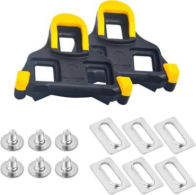 Pedalenplaatjes en Cleats voor Shimano SPD SL - Lichtgewicht Fietscleats voor Racefietsen, Geschikt voor SM-SH10/SM-SH11/SM-SH12, Ideaal voor Fietsers en Wielrenners