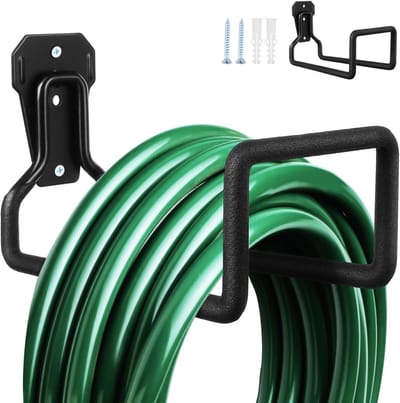 Wandslanghouder - tuinslanghouder - tuinslanghouder metaal - wandslanghouder - stevige slanghouder - voor buiten, tuin, erf