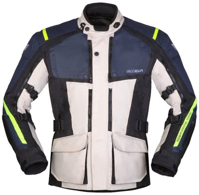 Modeka Varus Jas Lichtgrijs Blauw - Jas