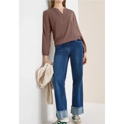 Blouse in effen kleur