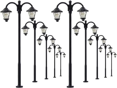 10x LED Parklampen 60mm Warm Wit 12-16V voor Modelspoor en Diorama's