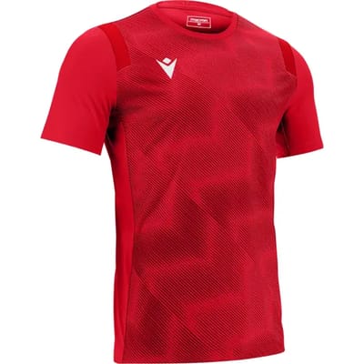 Macron Rodders Shirt Korte Mouw Kinderen - Rood | Maat: 7-8 Y