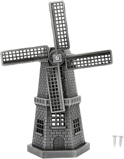 metalen ornament figuur, Nederlandse windmolen beeldje creatieve hand solderen wooncultuur kunsthandwerk geschenken