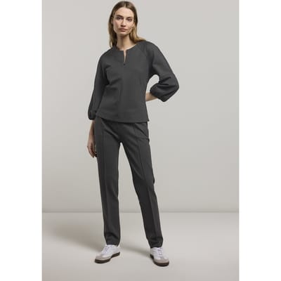 Summum Woman Trousers Punto Milano Mid Grey Size: 36 | Formal pants Outlet | Dames | Grijs
