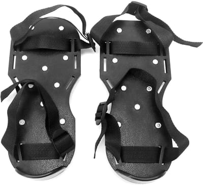Gazonbeluchtingsschoenen met – Verstelbare Riemen, Duurzaam PP & RVS – 1 Paar Tuinschoenen voor Gezond Gras & Epoxyvloeren