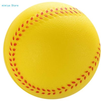 Balles de baseball souples en cuir PU élastiques souples et solides pour entraînement au baseball, résistantes à l'usure, pour frappe au bâton 6.3cm