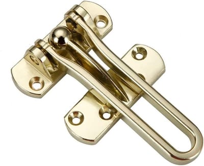 Veiligheidsdeurbeschermer van Zinklegering met draaibare stang, deurketting en slot voor woning, appartement en hotel